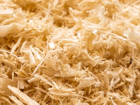 Hinter dem Spänetrockner